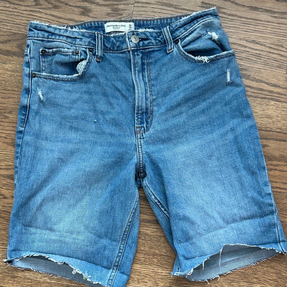 Abercrombie & Fitch Blue Denim Jean Shorts